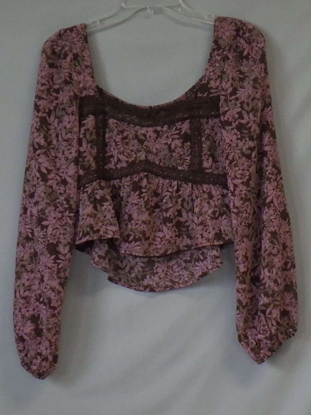 Pink Lily Ann Maria Floral Blouse